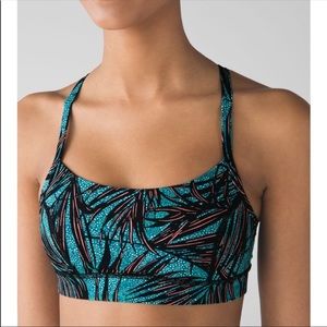 Lululemon Athletica Teal and Black Sports Bra